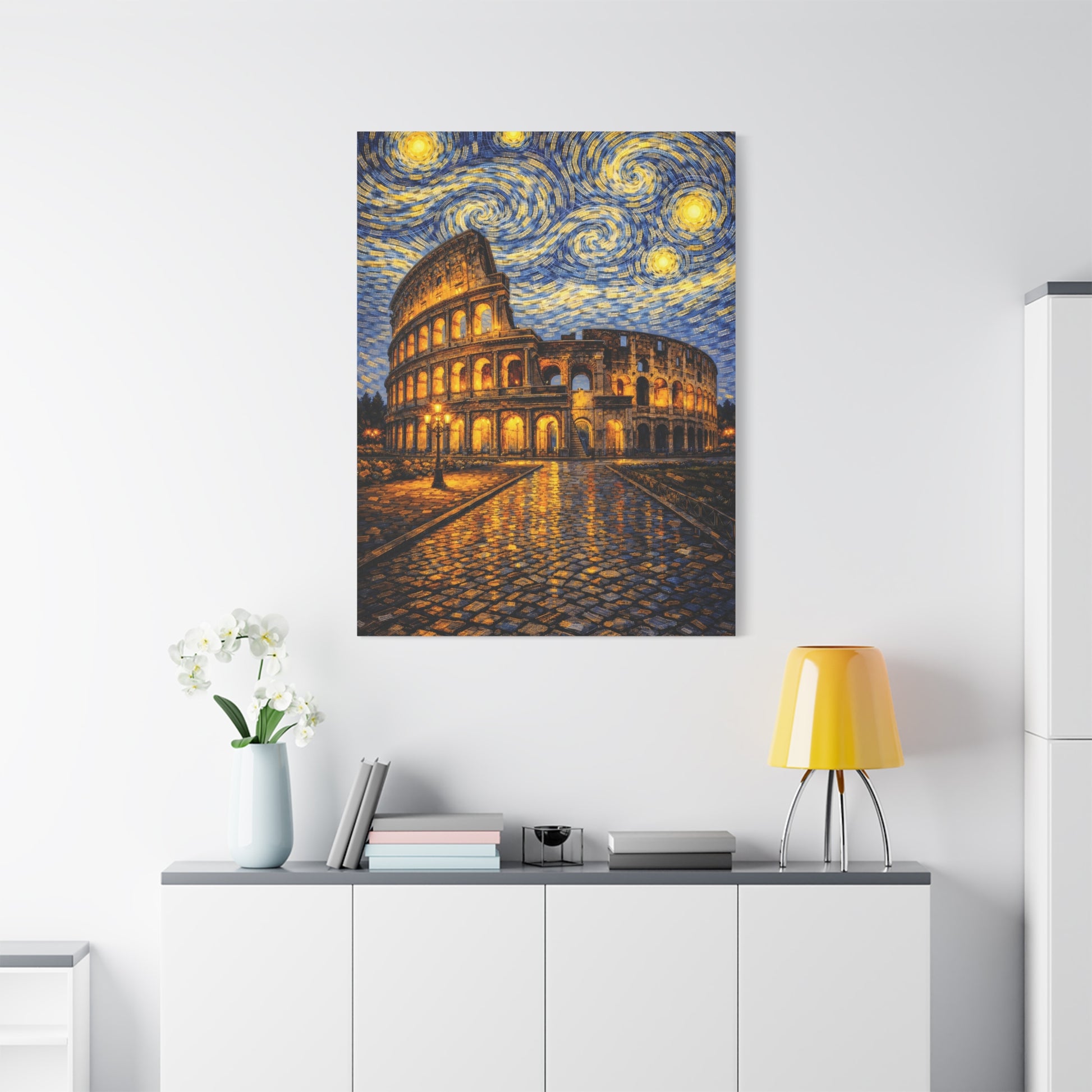 The Colosseum Under a Starry Sky – Van Gogh Inspired Canvas Print in Van Gogh style canvas art, product image 59 of 60