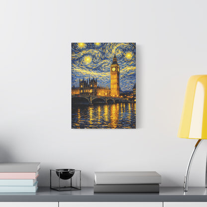 Big Ben Beneath a Starry Sky – Van Gogh Inspired Canvas Print in Van Gogh style canvas art, product image 27 of 64