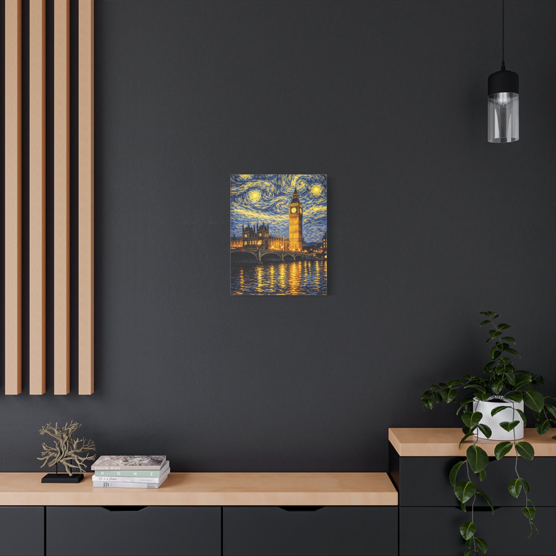 Big Ben Beneath a Starry Sky – Van Gogh Inspired Canvas Print in Van Gogh style canvas art, product image 34 of 64