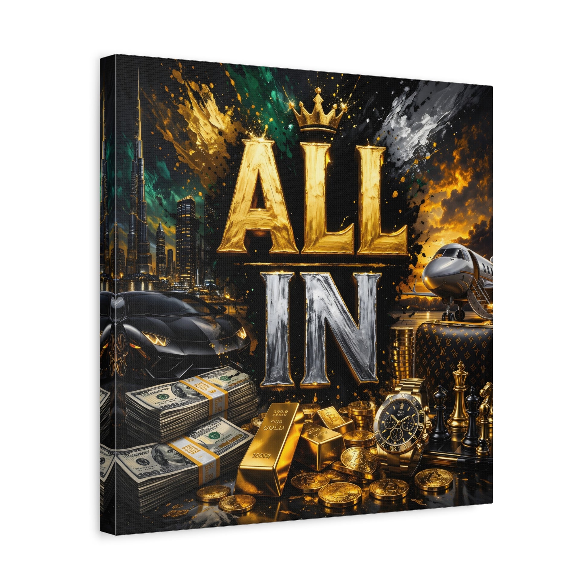 All In – Luxury Entrepreneur canvas wall art, product image 23 of 40