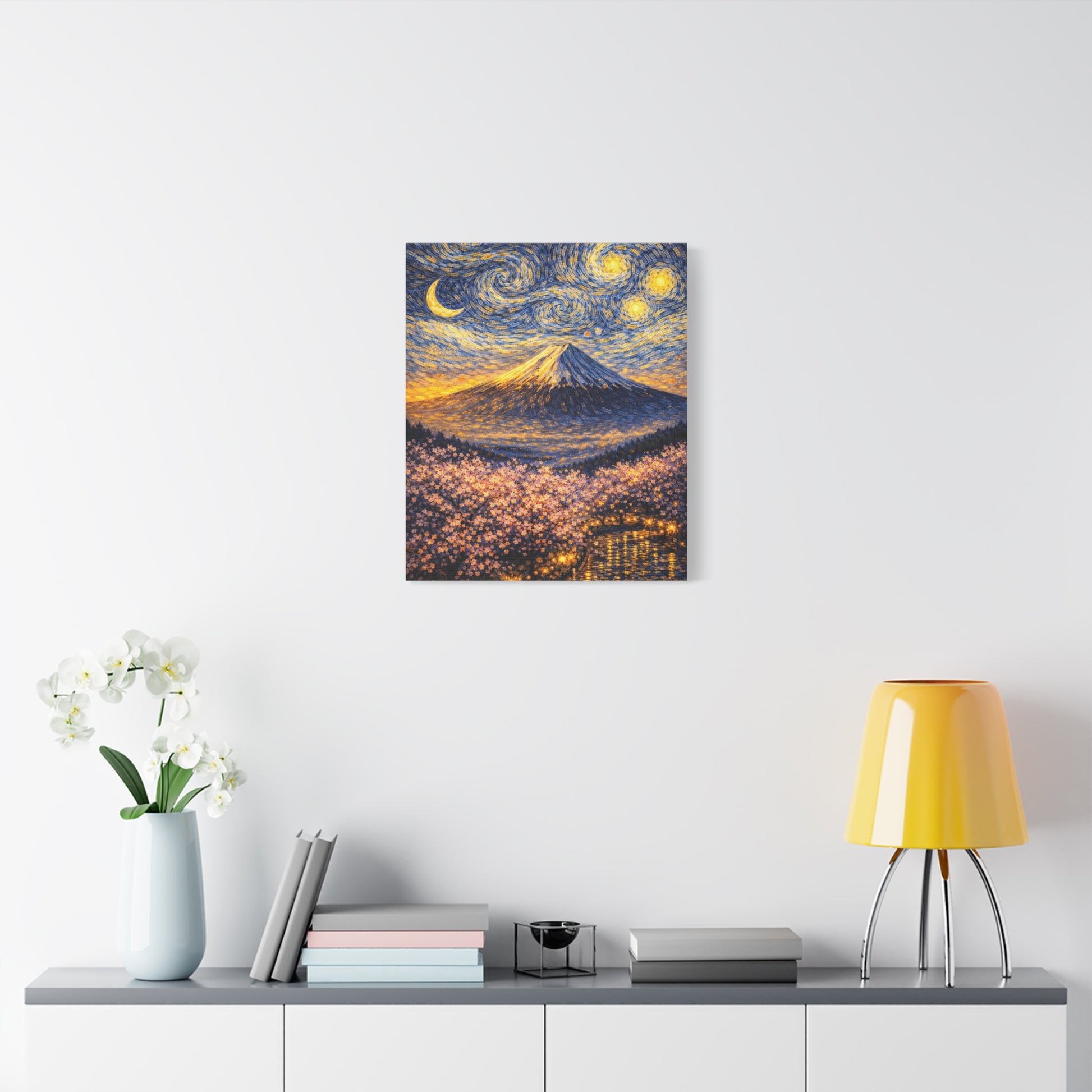 Mount Fuji Under a Starry Sky – Van Gogh Inspired canvas wall art, product image 42 of 64