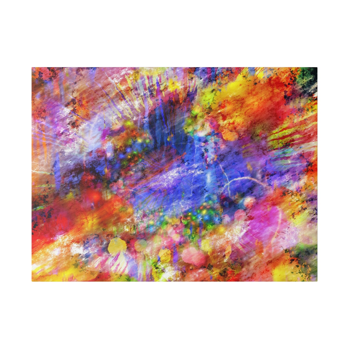 Vibrant Explosion Abstract Art Canvas