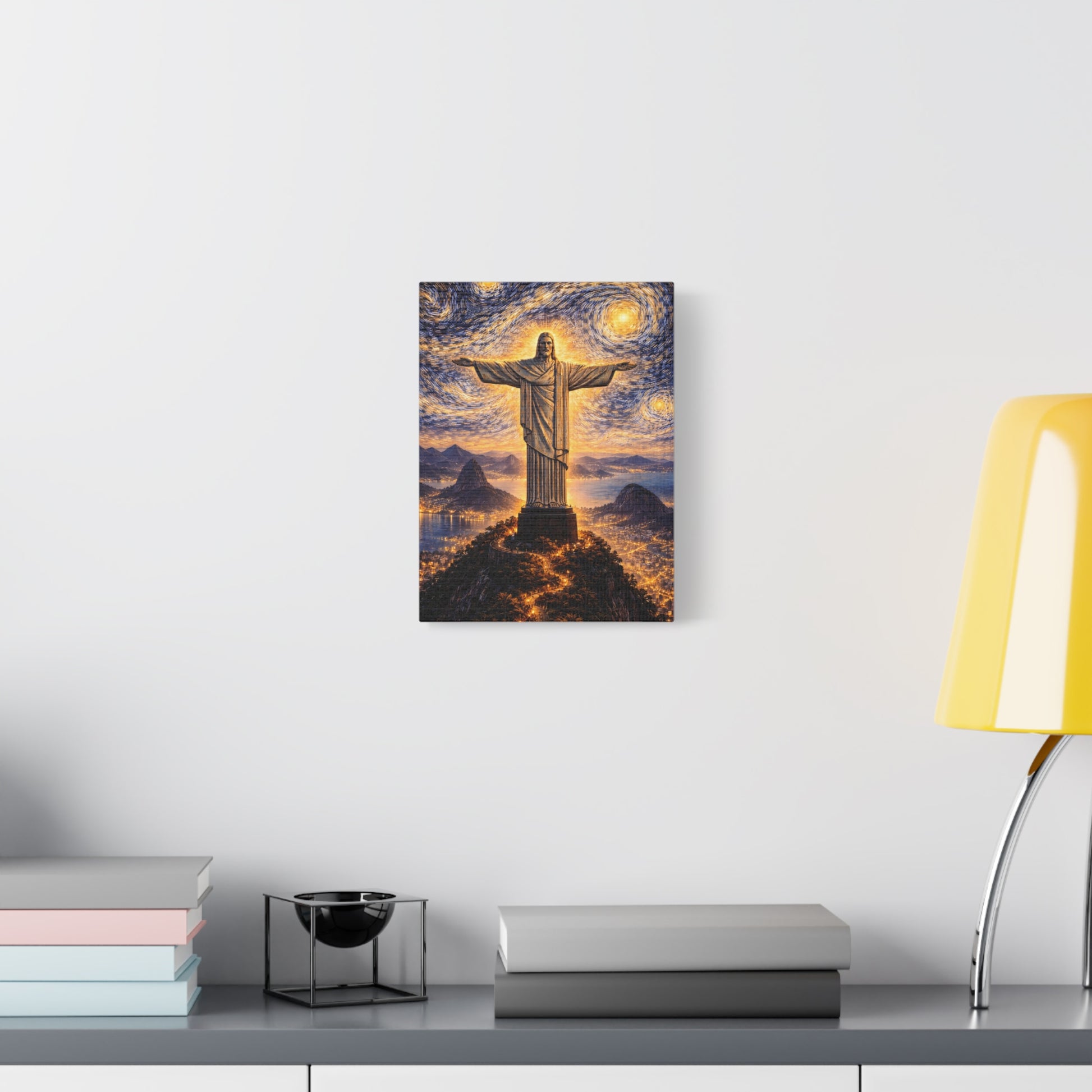 Christ the Redeemer Beneath a Starry Sky – Van Gogh Inspired canvas wall art, product image 21 of 64