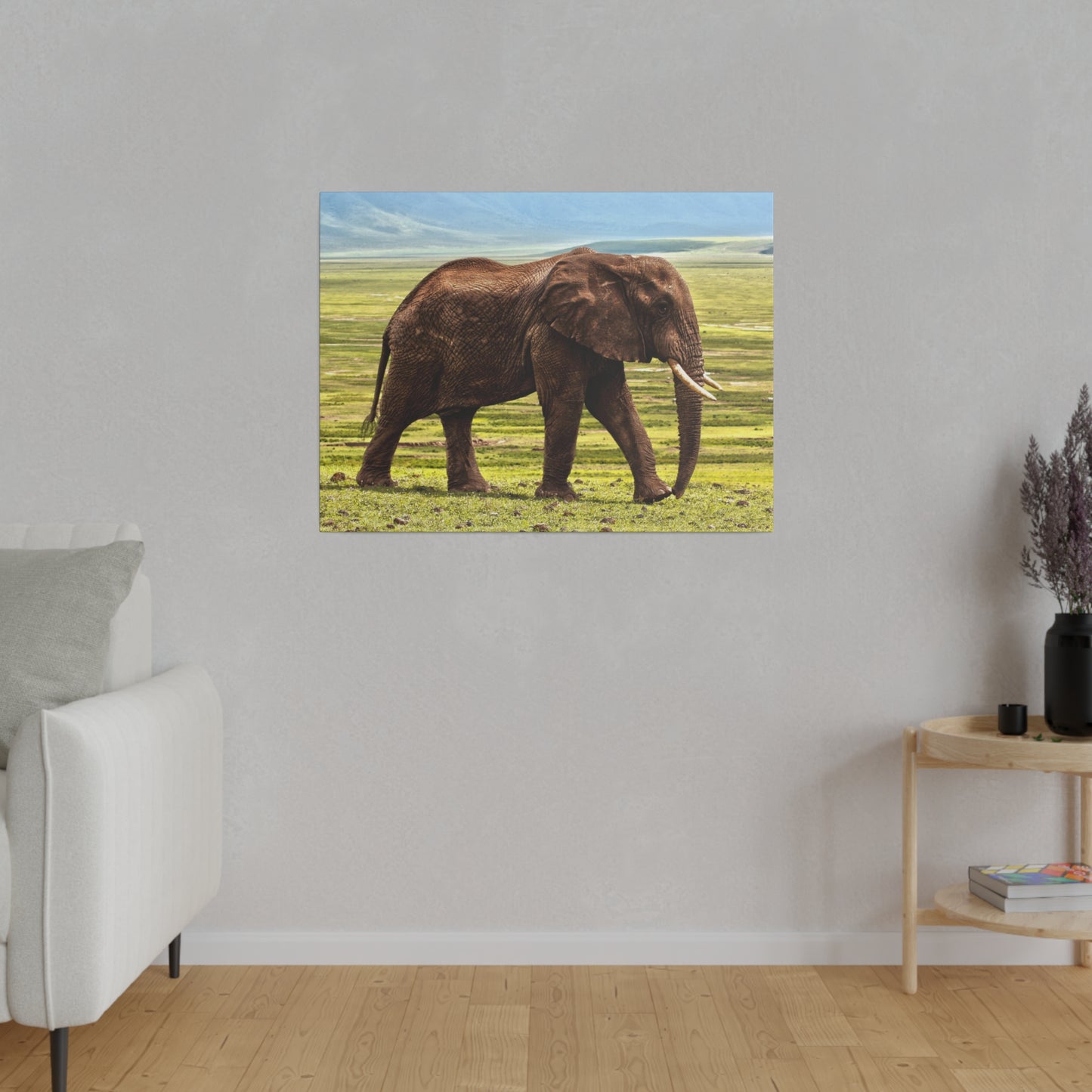 Majestic Savannah Elephant - Wildlife Canvas Art