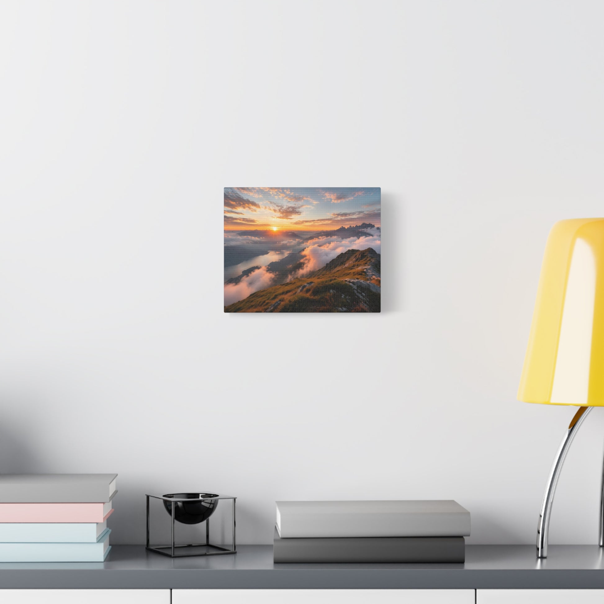Golden Summit Above the Clouds Canvas Canvas image 22