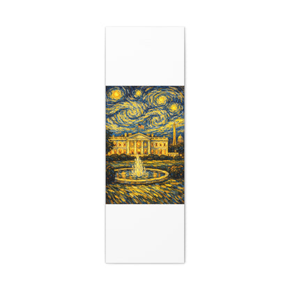 The White House Beneath a Starry Sky – Van Gogh Inspired Canvas Print in Van Gogh style canvas art, product image 6 of 68