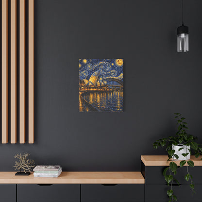 Sydney Opera House in a Starry Dream – Van Gogh Inspired Canvas Print in Van Gogh style canvas art, product image 42 of 60