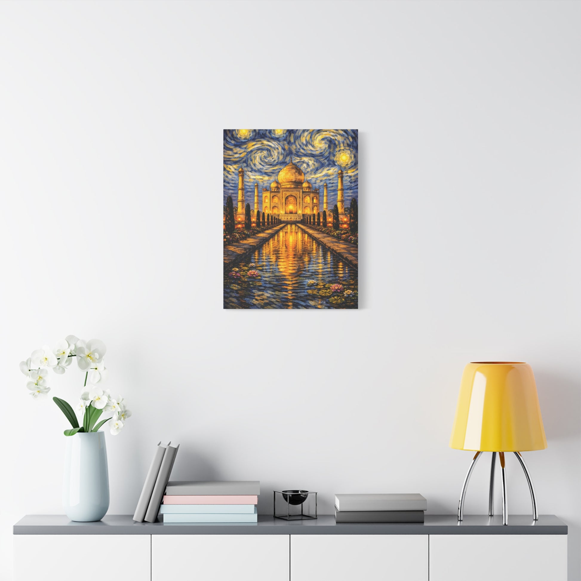 The Taj Mahal in a Starry Dream – Van Gogh Inspired Canvas Print in Van Gogh style canvas art, product image 38 of 60