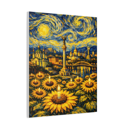 Kyiv Under a Starry Sky – Van Gogh Inspired Canvas Print in Van Gogh style canvas art, product image 40 of 48