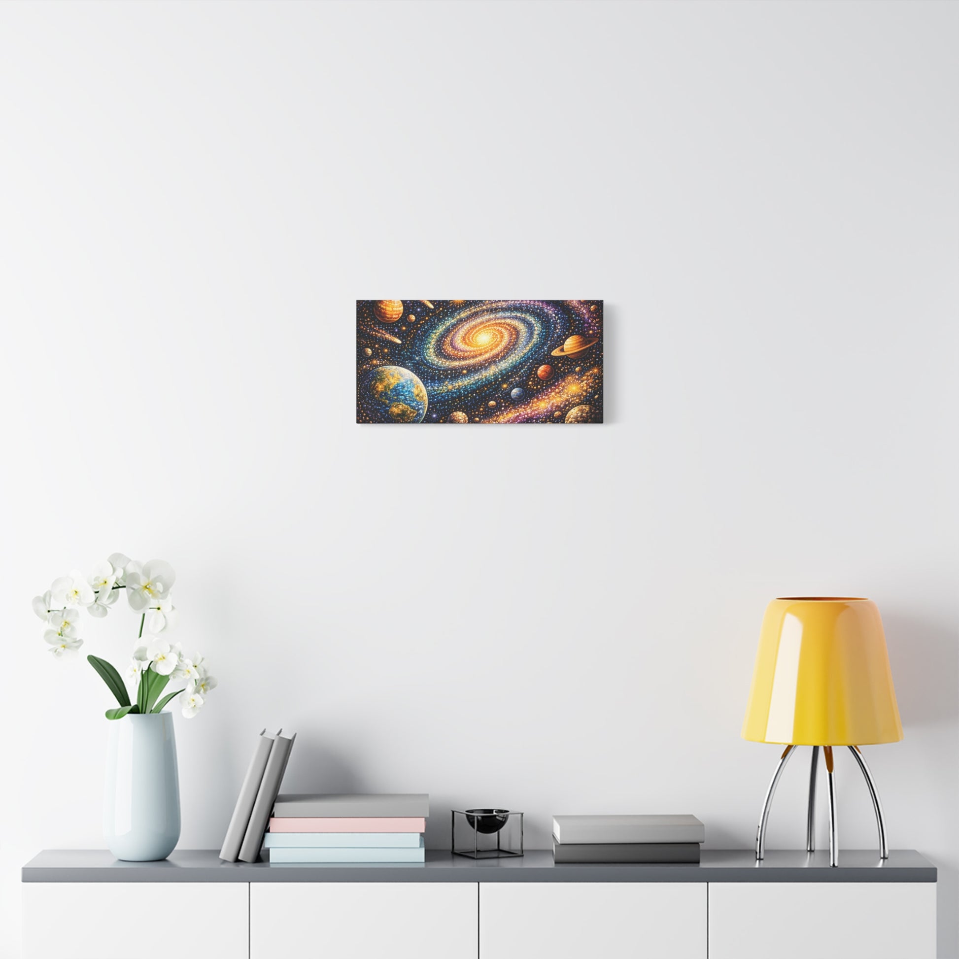 Galaxy Spiral Matte Canvas Wall Art — Colorful Space Planets Decor Canvas image 35