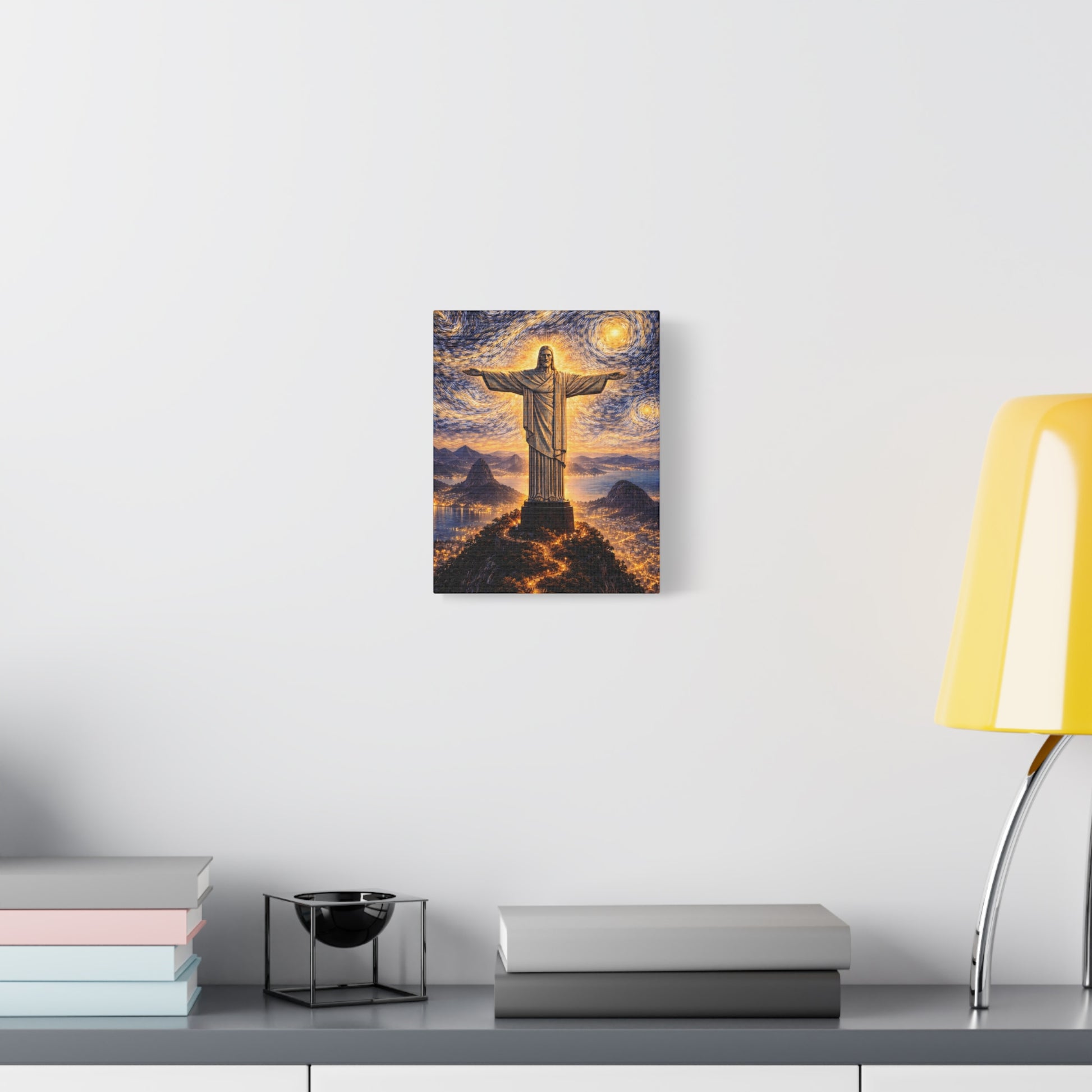 Christ the Redeemer Beneath a Starry Sky – Van Gogh Inspired canvas wall art, product image 18 of 64