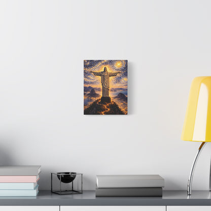 Christ the Redeemer Beneath a Starry Sky – Van Gogh Inspired canvas wall art, product image 18 of 64