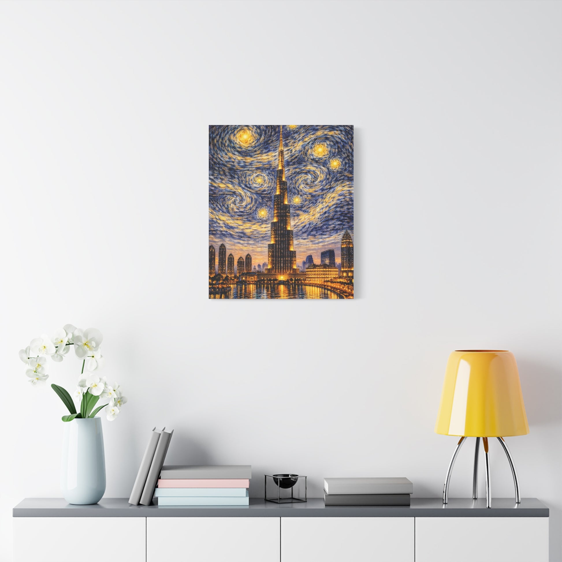Burj Khalifa Beneath a Starry Sky – Van Gogh Inspired canvas wall art, product image 46 of 68