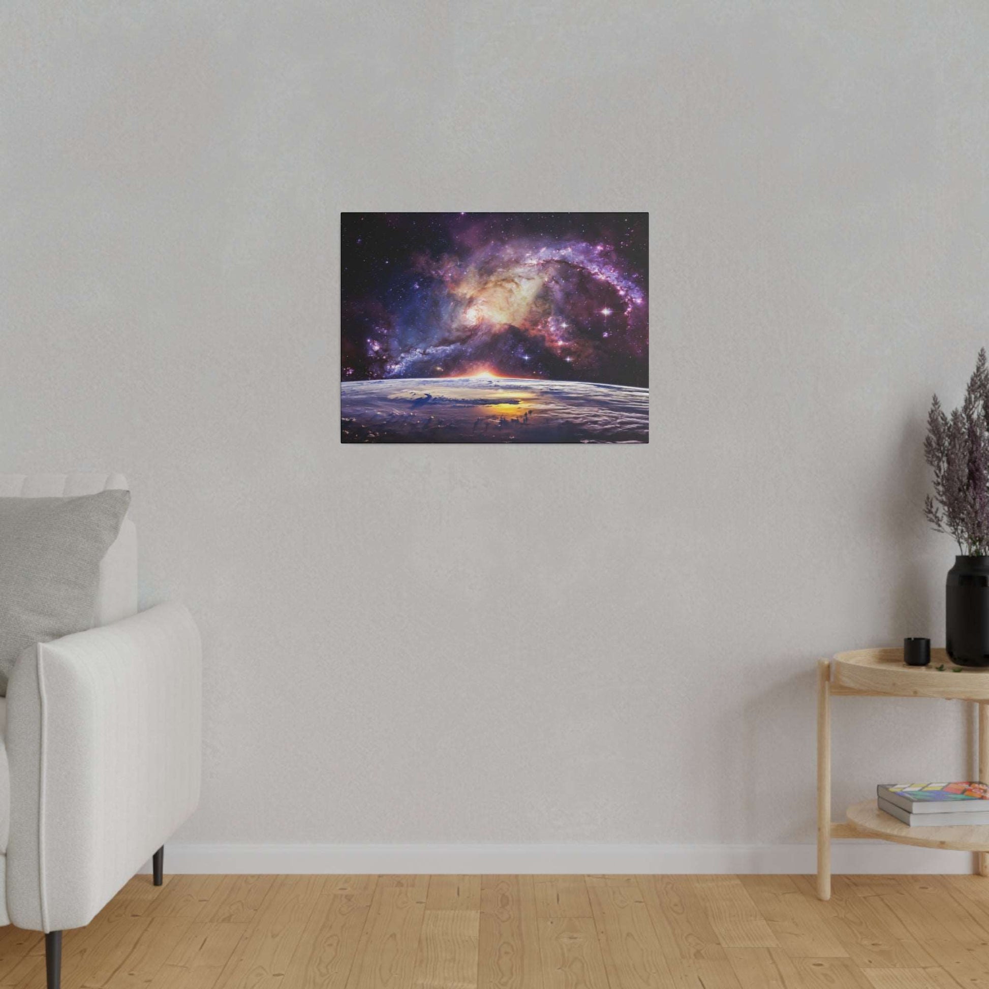 Galactic Vista: Cosmic Dawn Canvas Art