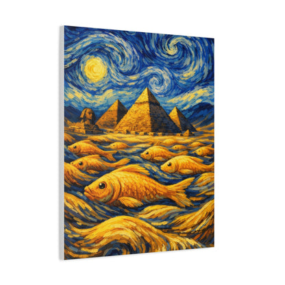 Golden Currents Over Giza – Van Gogh Inspired canvas wall art, product image 41 of 52