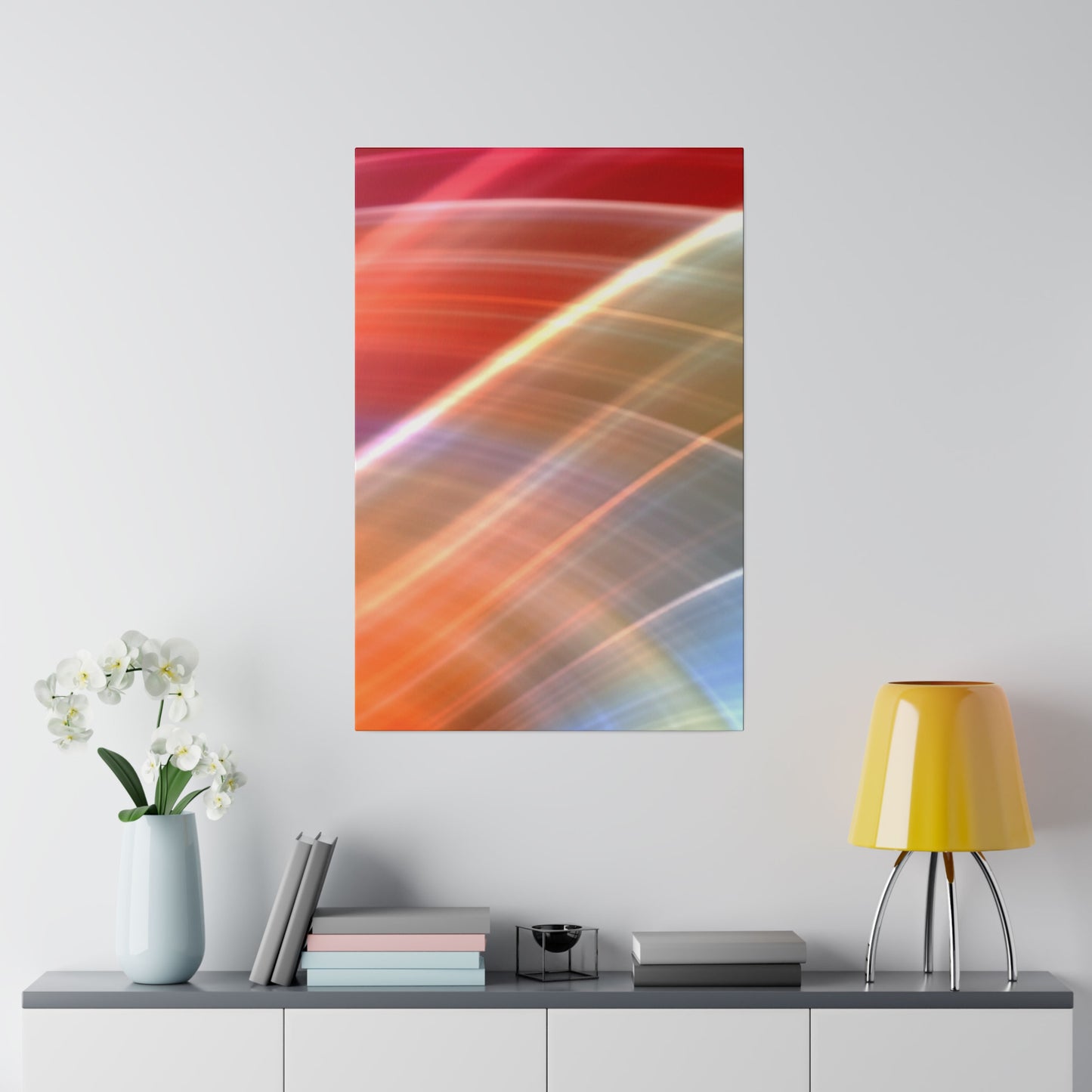 Radiant Waves Abstract Art Canvas Wall Art