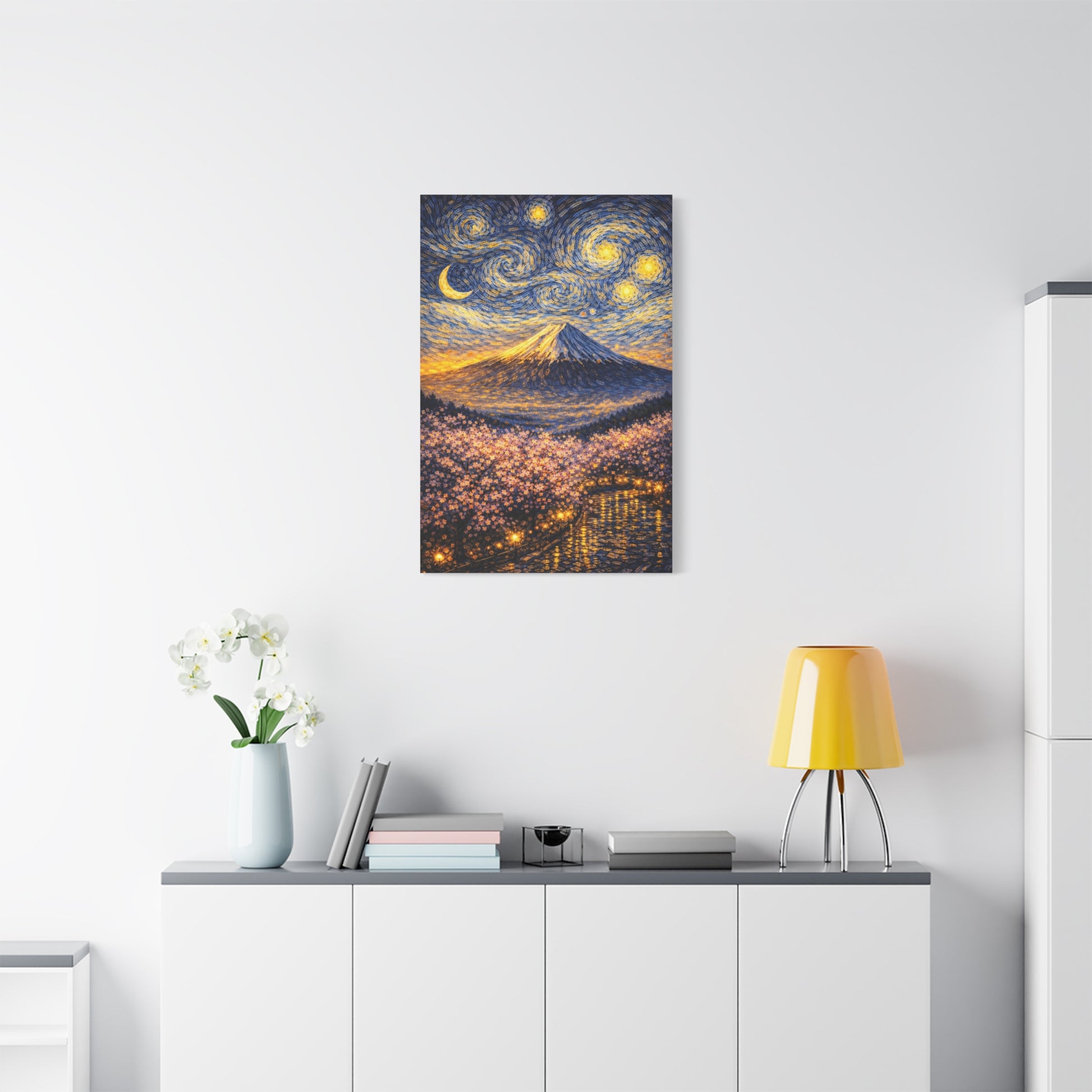 Mount Fuji Under a Starry Sky – Van Gogh Inspired canvas wall art, product image 54 of 64