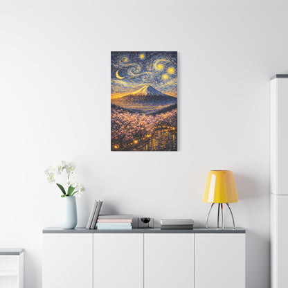 Mount Fuji Under a Starry Sky – Van Gogh Inspired canvas wall art, product image 54 of 64
