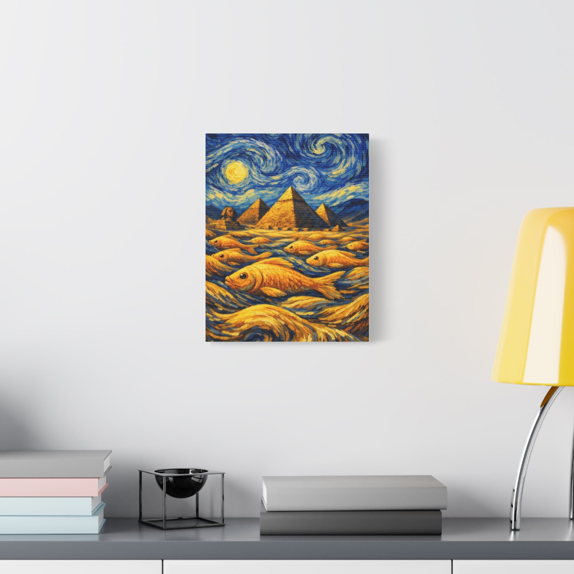 Golden Currents Over Giza – Van Gogh Inspired canvas wall art, product image 21 of 52