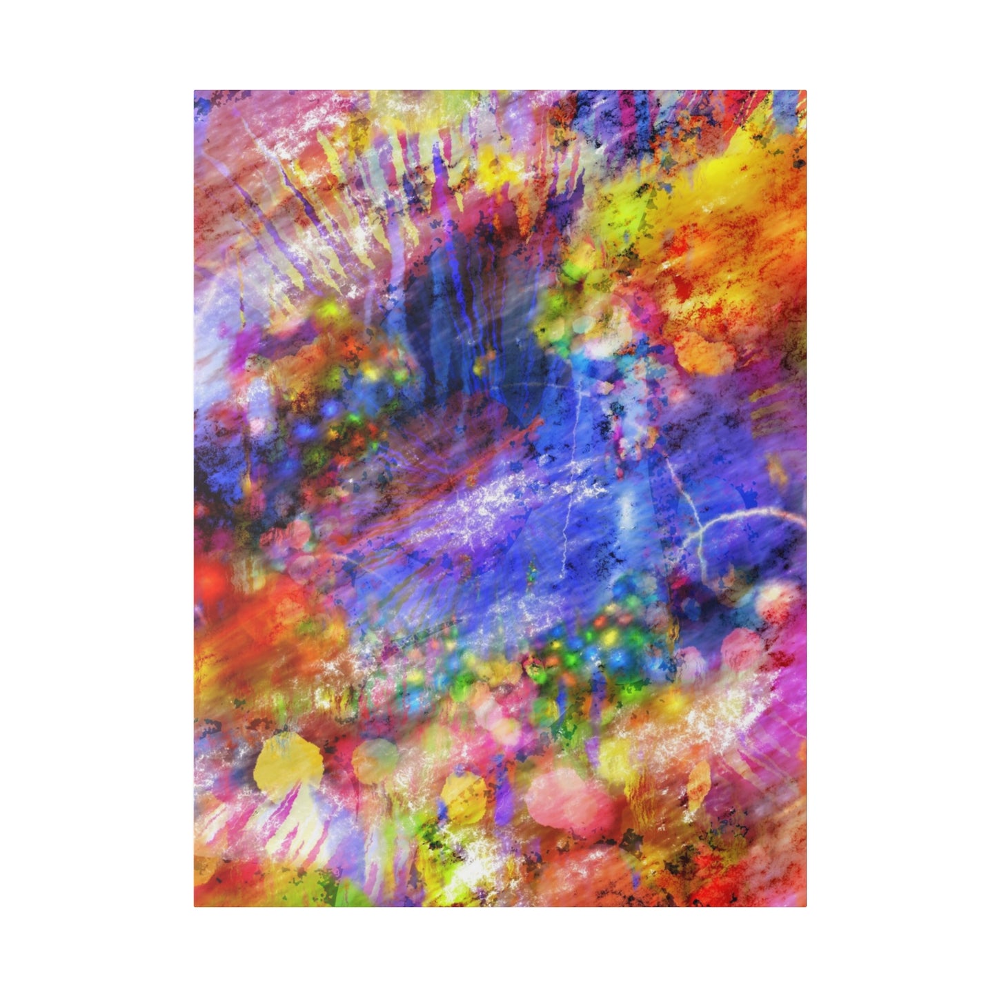 Vibrant Explosion Abstract Art Canvas