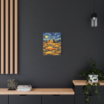 Golden Currents Over Giza – Van Gogh Inspired canvas wall art, product image 31 of 52