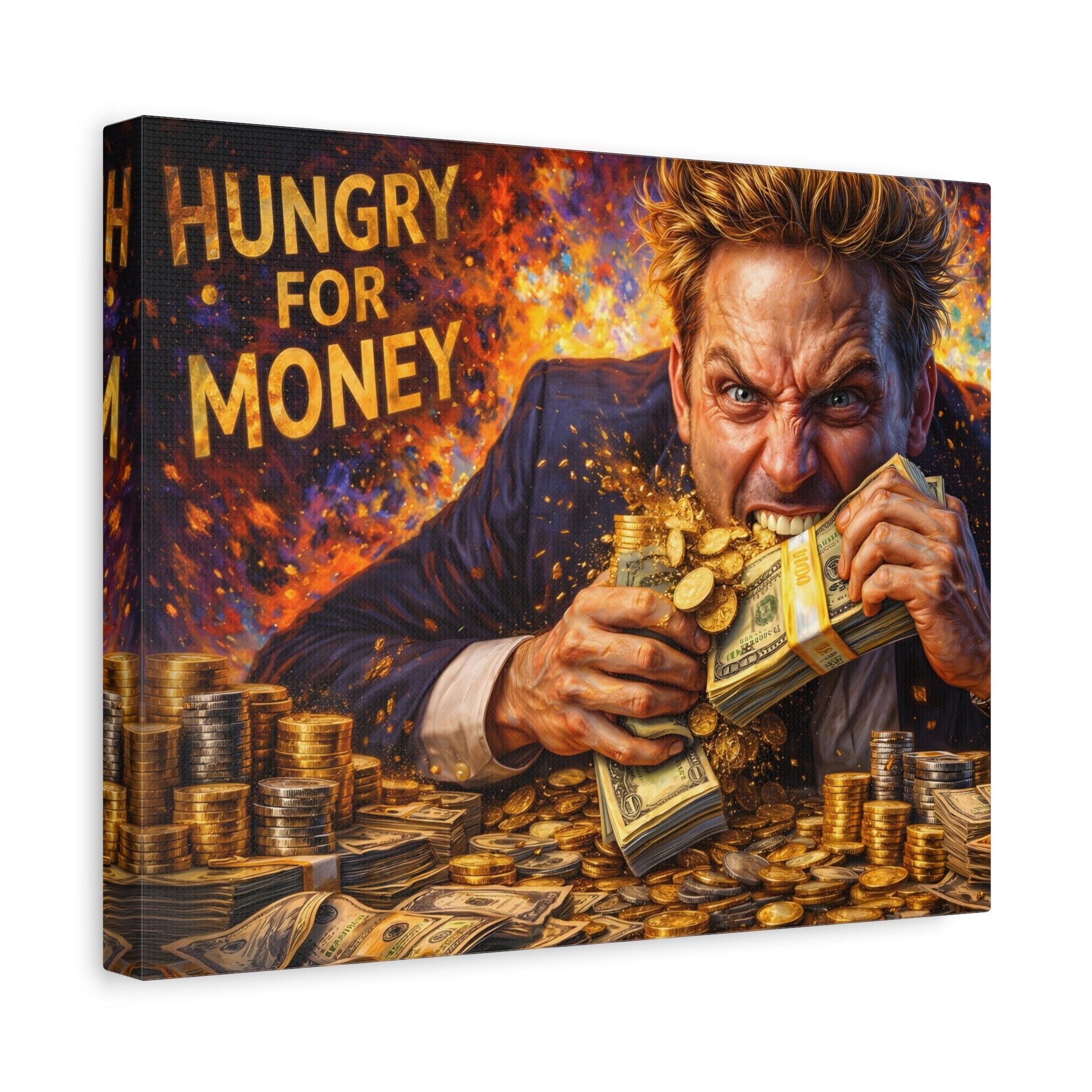Hungry for Money – Entrepreneur Mindset canvas wall art, product image 23 of 64