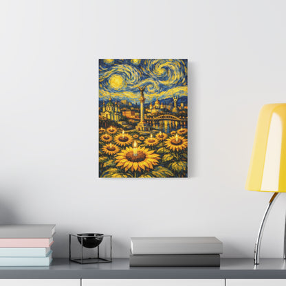 Kyiv Under a Starry Sky – Van Gogh Inspired Canvas Print in Van Gogh style canvas art, product image 23 of 48