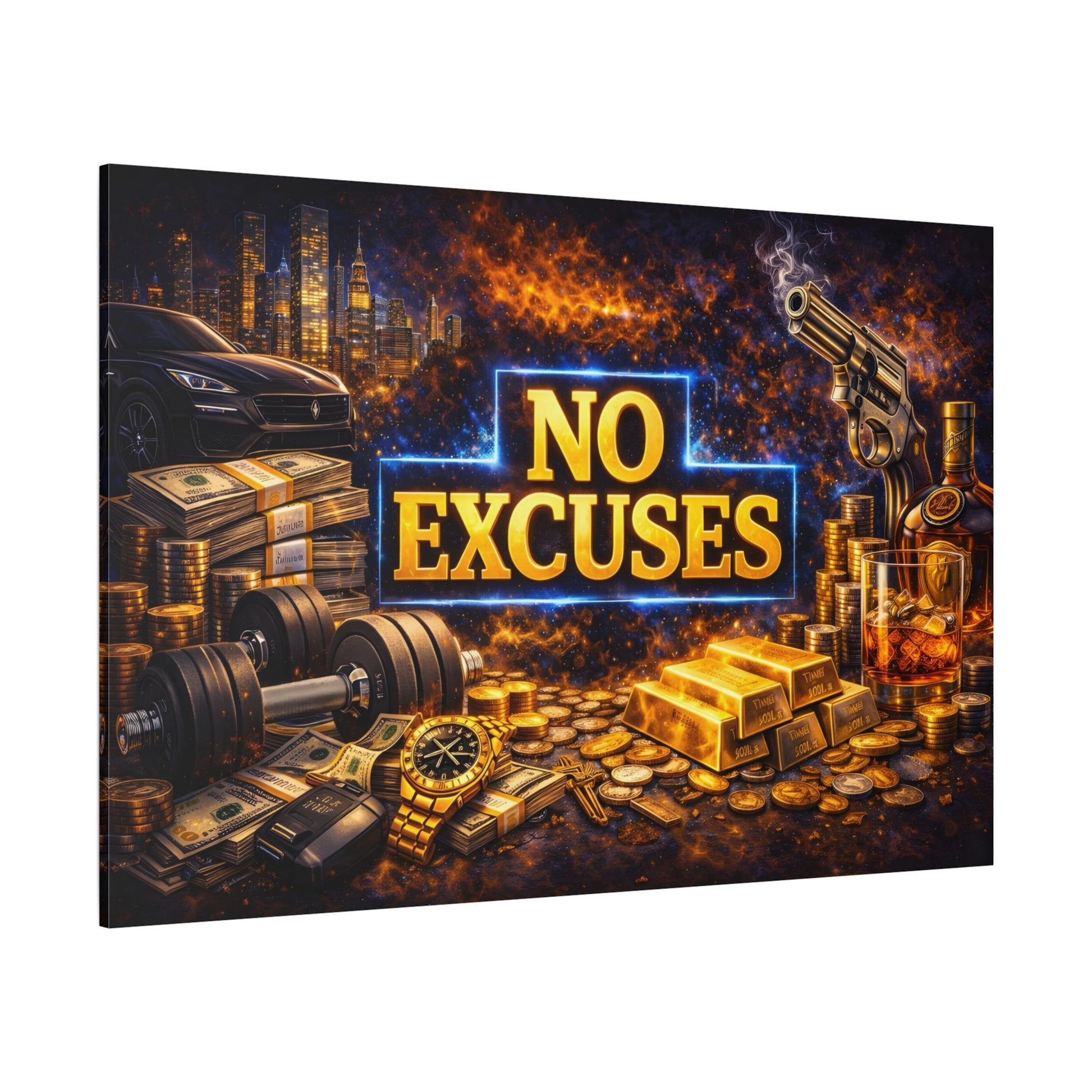 No Excuses – Luxury Motivation canvas wall art, product image 82 of 84