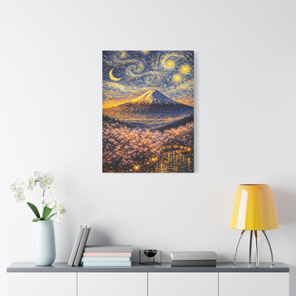 Mount Fuji Under a Starry Sky – Van Gogh Inspired canvas wall art, product image 51 of 64