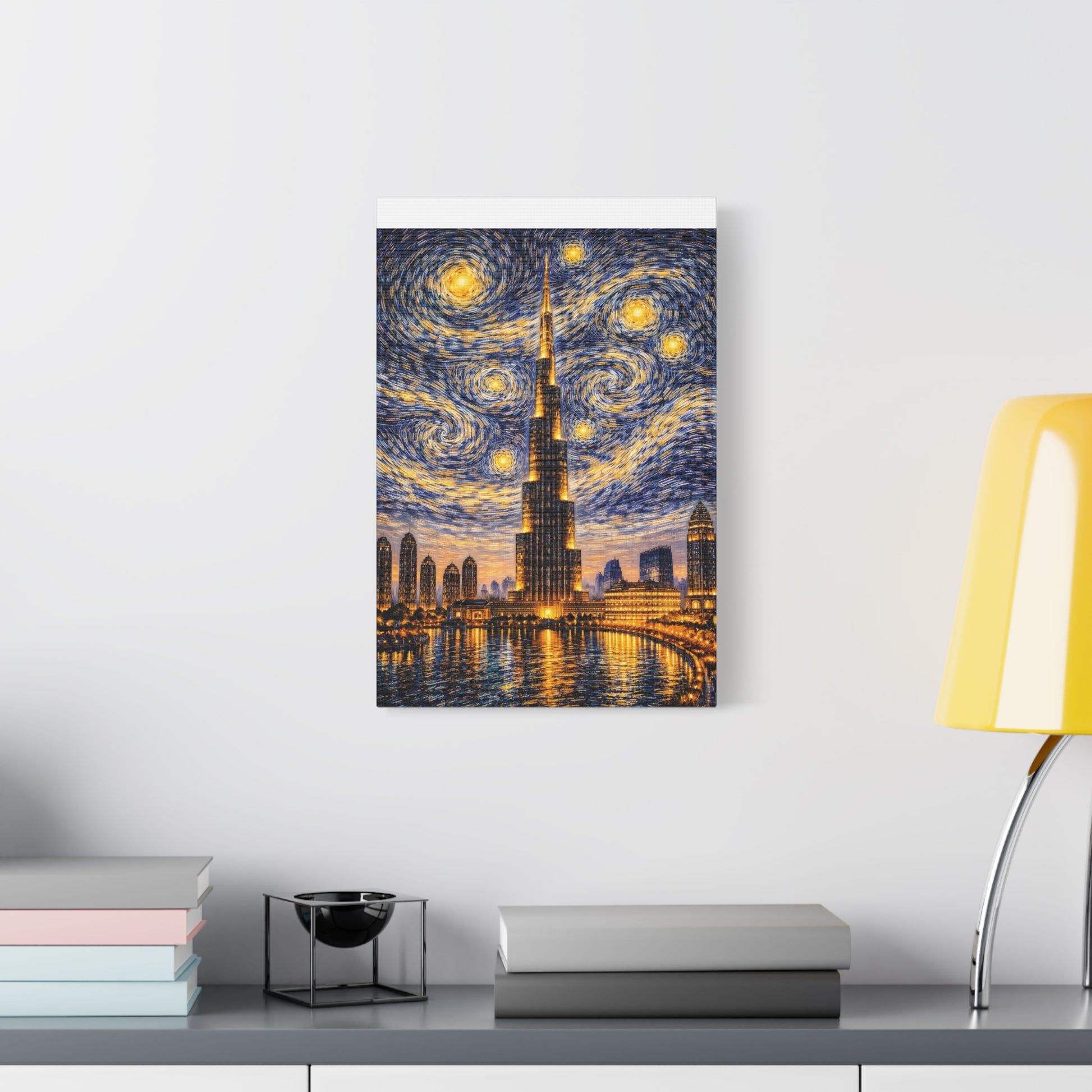 Burj Khalifa Beneath a Starry Sky – Van Gogh Inspired canvas wall art, product image 31 of 68