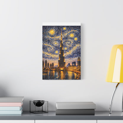 Burj Khalifa Beneath a Starry Sky – Van Gogh Inspired canvas wall art, product image 31 of 68