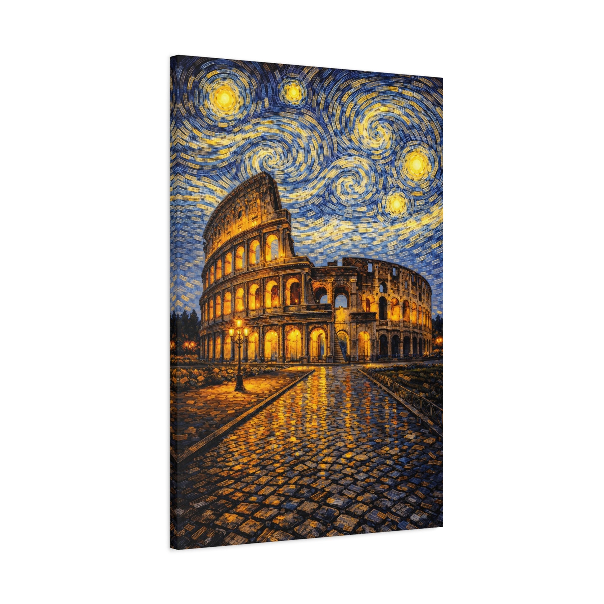 The Colosseum Under a Starry Sky – Van Gogh Inspired Canvas Print in Van Gogh style canvas art, product image 52 of 60
