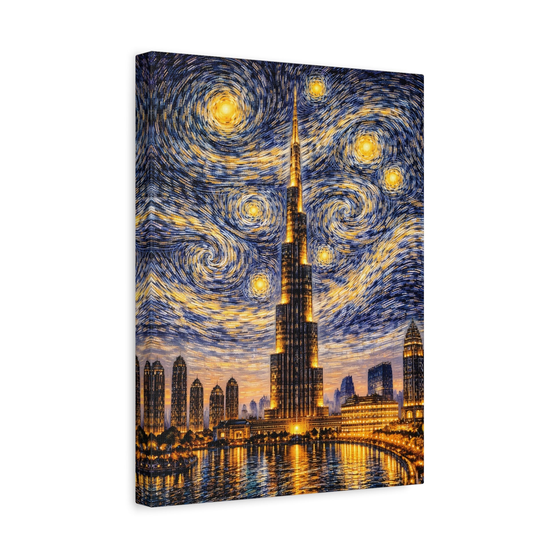 Burj Khalifa Beneath a Starry Sky – Van Gogh Inspired canvas wall art, product image 27 of 68
