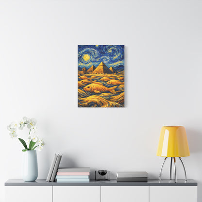 Golden Currents Over Giza – Van Gogh Inspired canvas wall art, product image 36 of 52