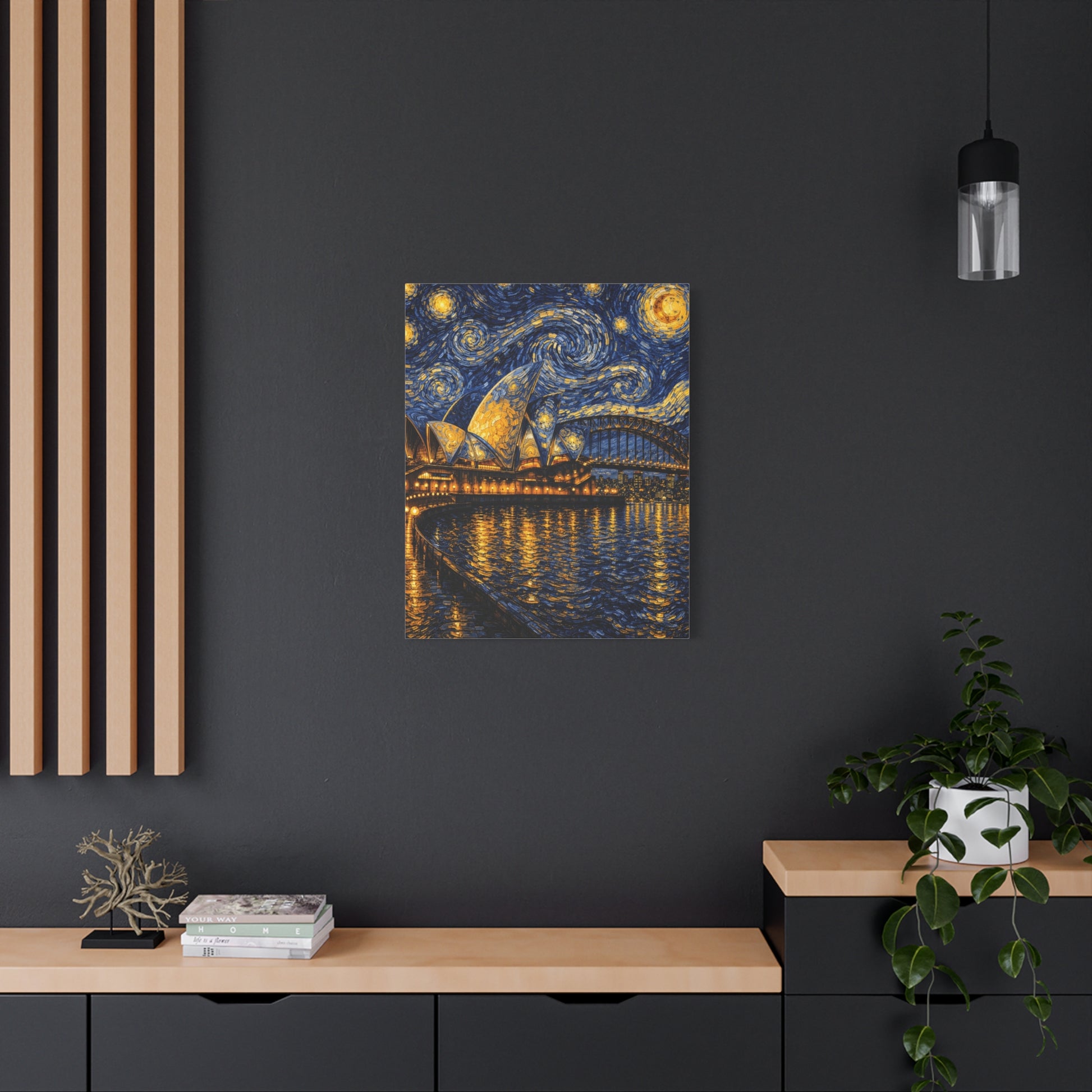 Sydney Opera House in a Starry Dream – Van Gogh Inspired Canvas Print in Van Gogh style canvas art, product image 45 of 60