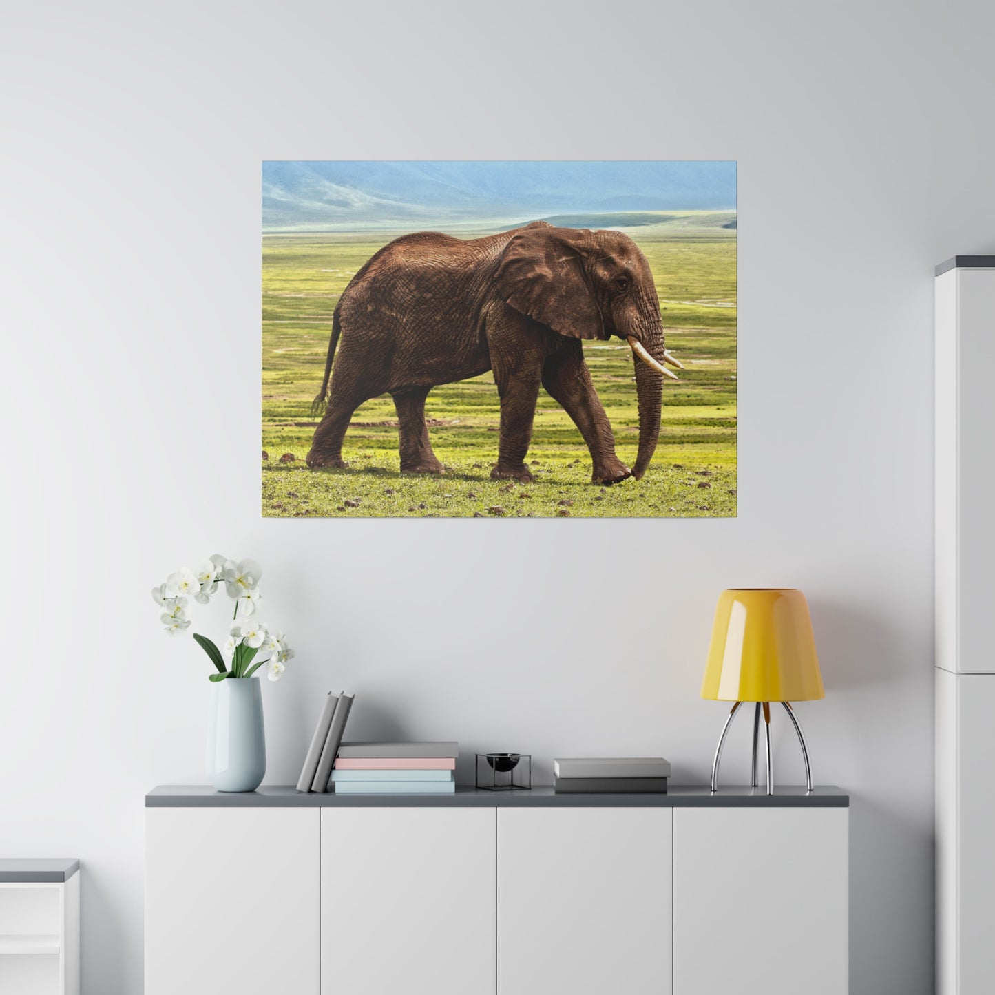 Majestic Savannah Elephant - Wildlife Canvas Art