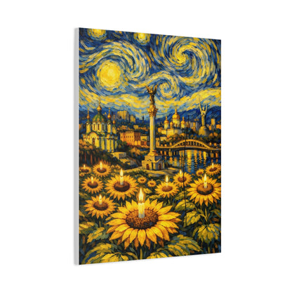 Kyiv Under a Starry Sky – Van Gogh Inspired Canvas Print in Van Gogh style canvas art, product image 43 of 48