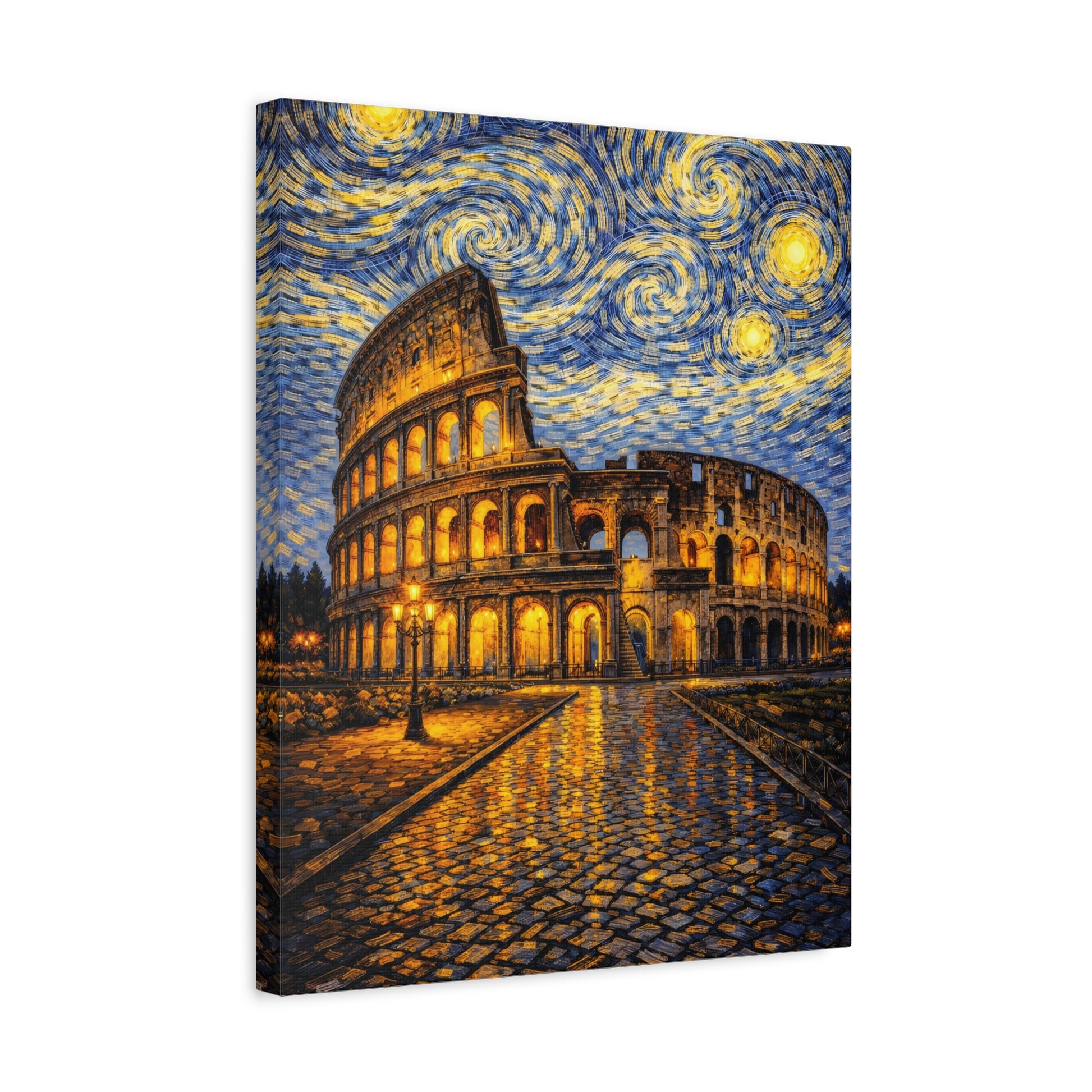 The Colosseum Under a Starry Sky – Van Gogh Inspired Canvas Print in Van Gogh style canvas art, product image 31 of 60