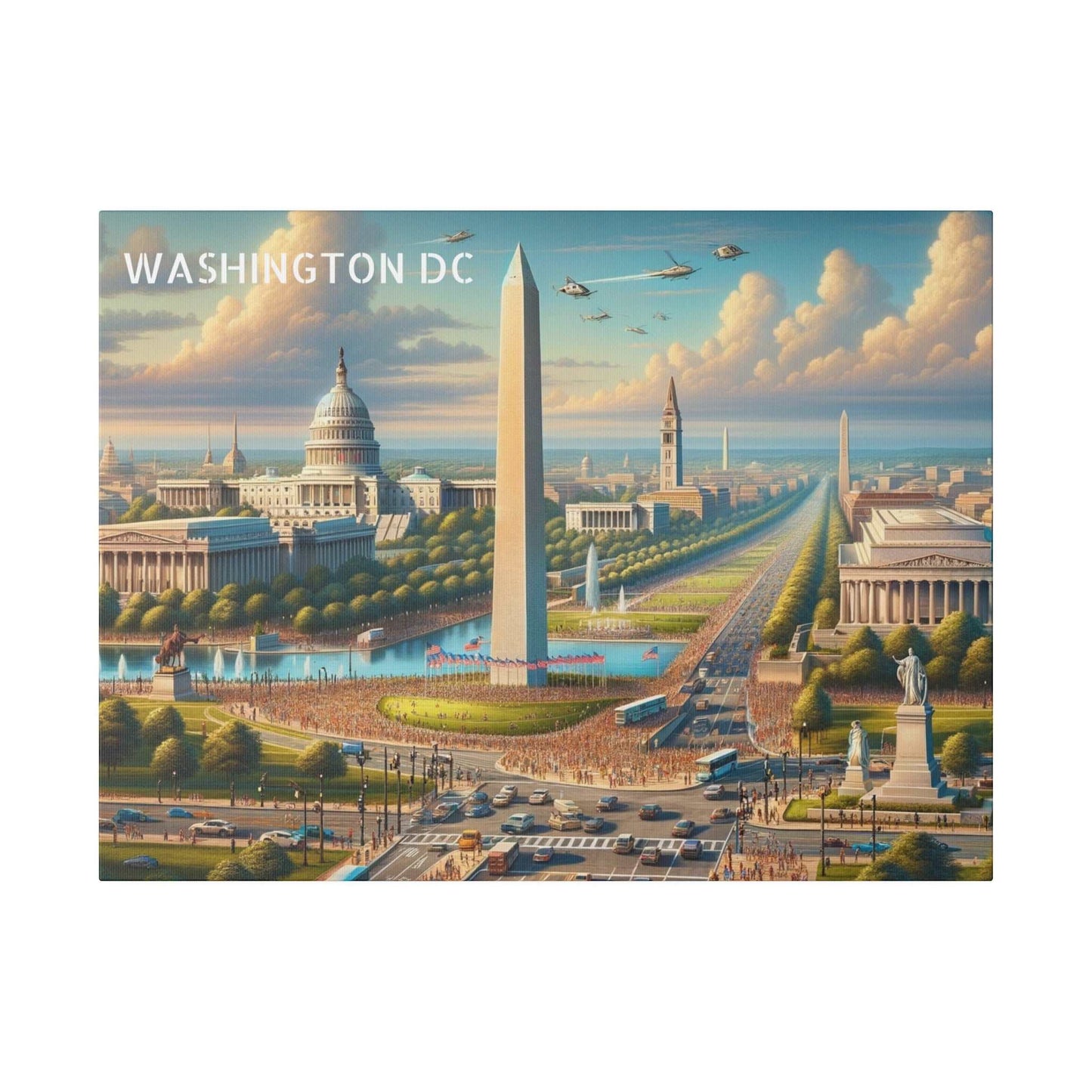 Washington DC Skyline Canvas Art