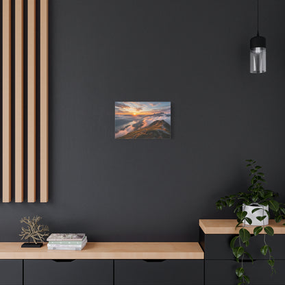 Golden Summit Above the Clouds Canvas Canvas image 35
