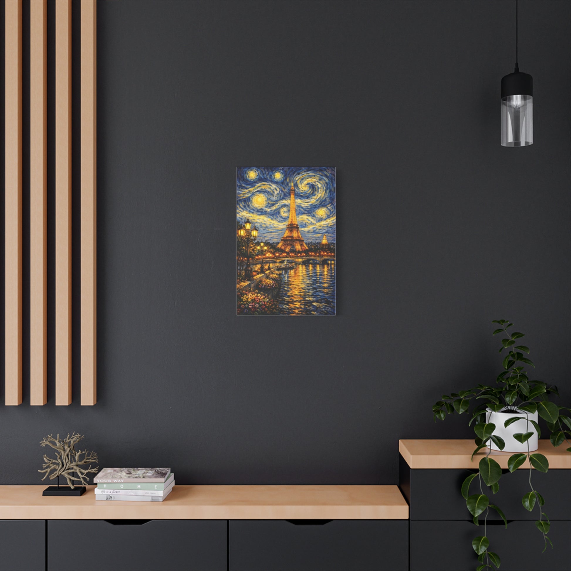 Paris in a Starry Dream – Eiffel Tower Van Gogh Inspired Canvas Print in Van Gogh style canvas art, product image 37 of 64
