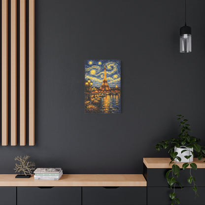 Paris in a Starry Dream – Eiffel Tower Van Gogh Inspired Canvas Print in Van Gogh style canvas art, product image 37 of 64