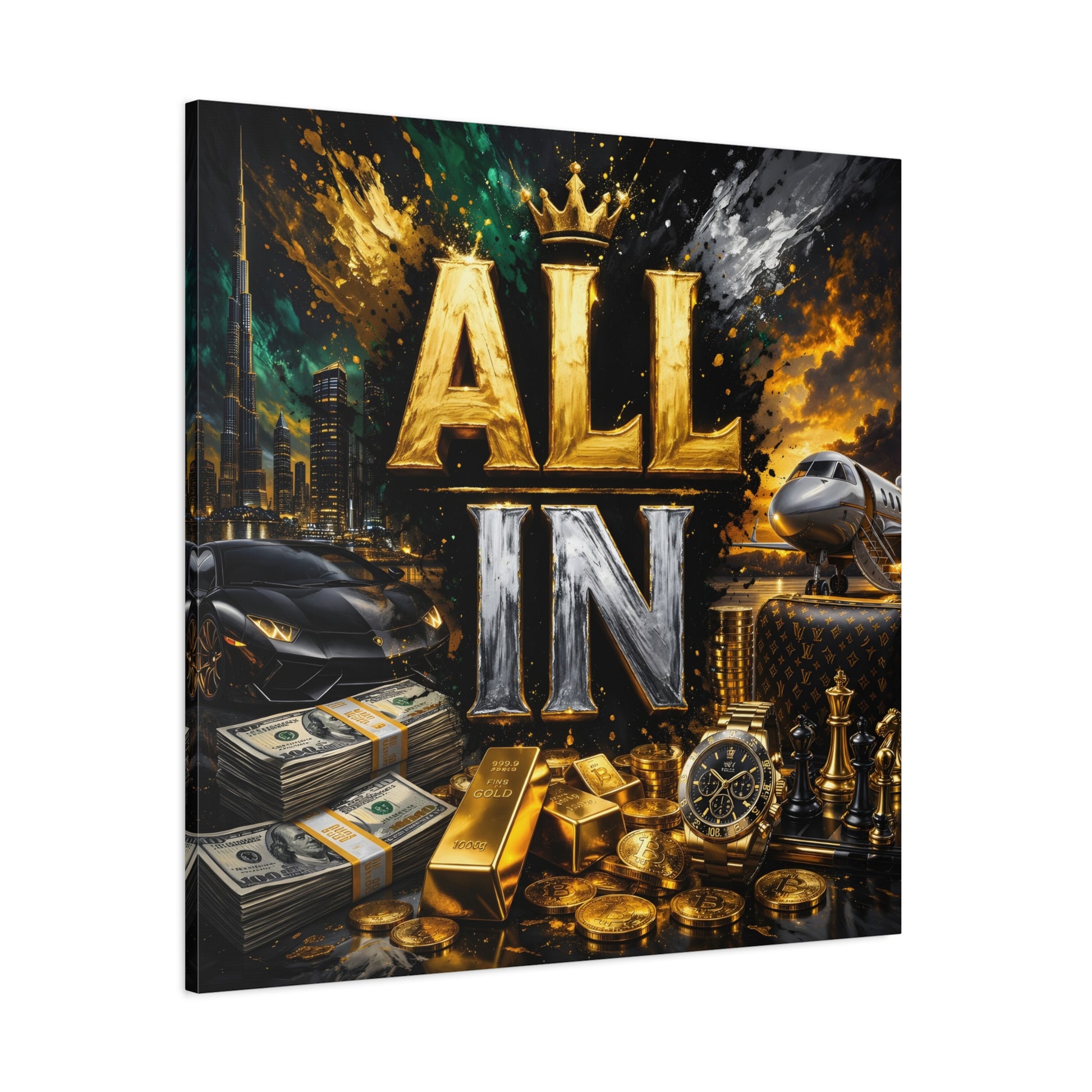 All In – Luxury Entrepreneur canvas wall art, product image 38 of 40