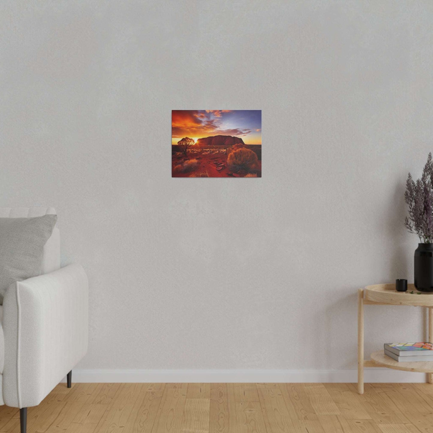 Desert Majesty: Uluru Sunset Canvas Print