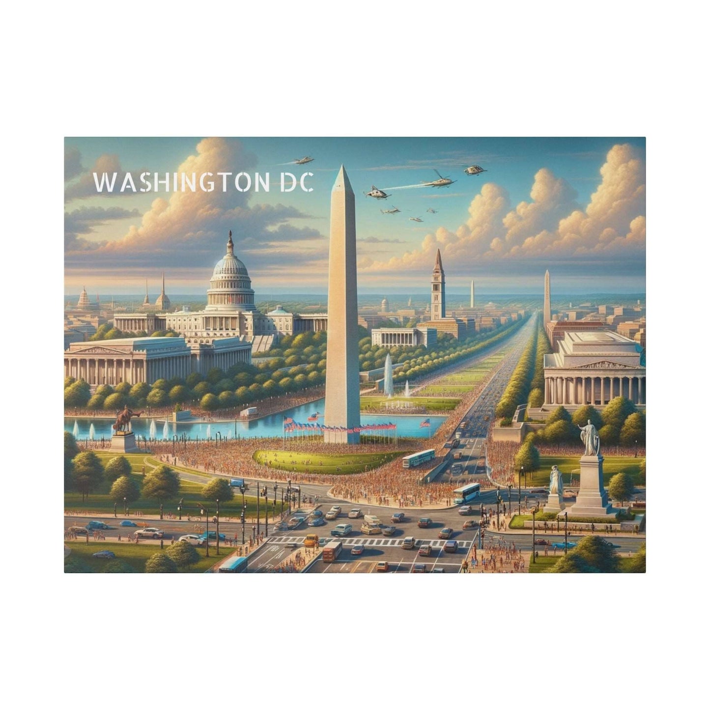 Washington DC Skyline Canvas Art