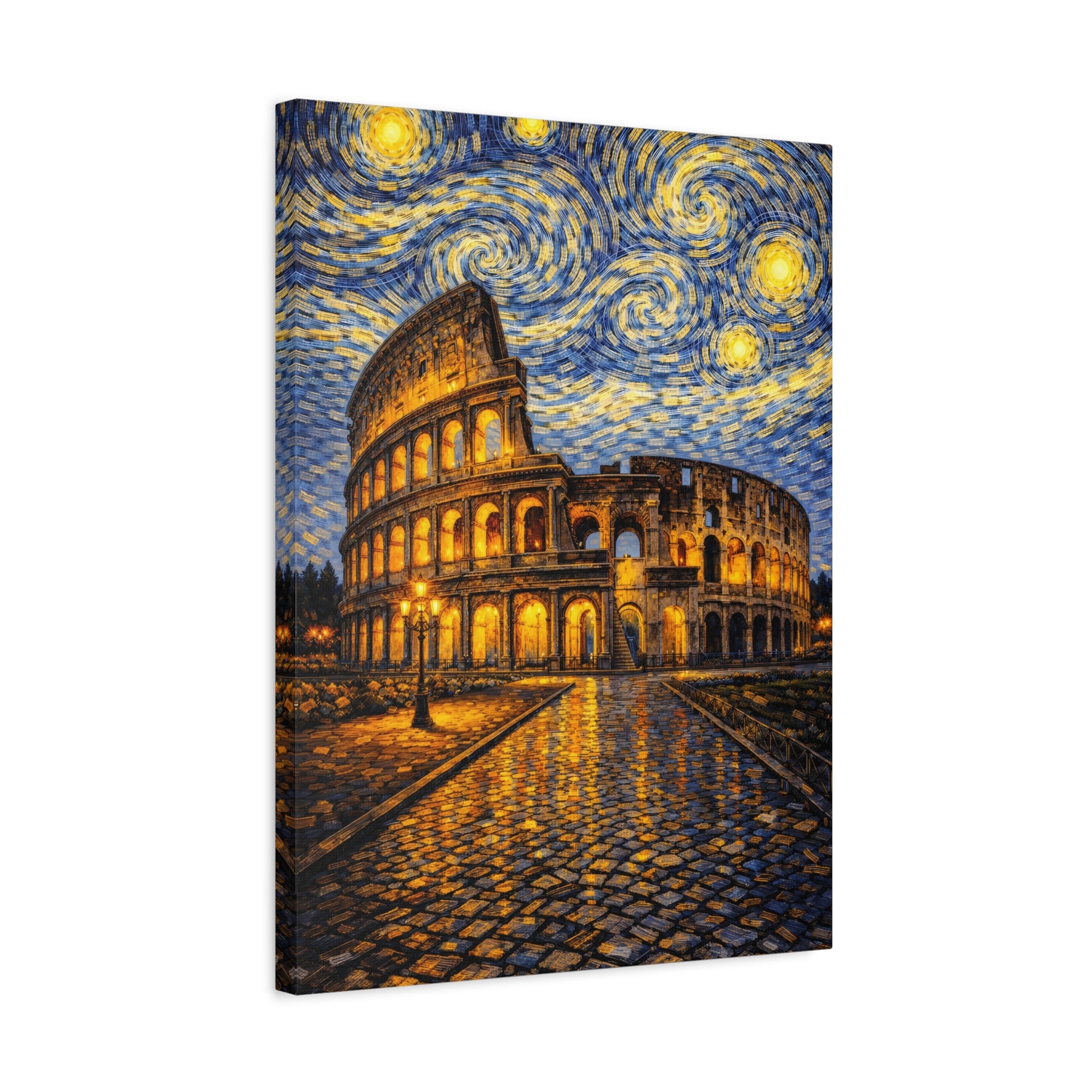 The Colosseum Under a Starry Sky – Van Gogh Inspired Canvas Print in Van Gogh style canvas art, product image 37 of 60