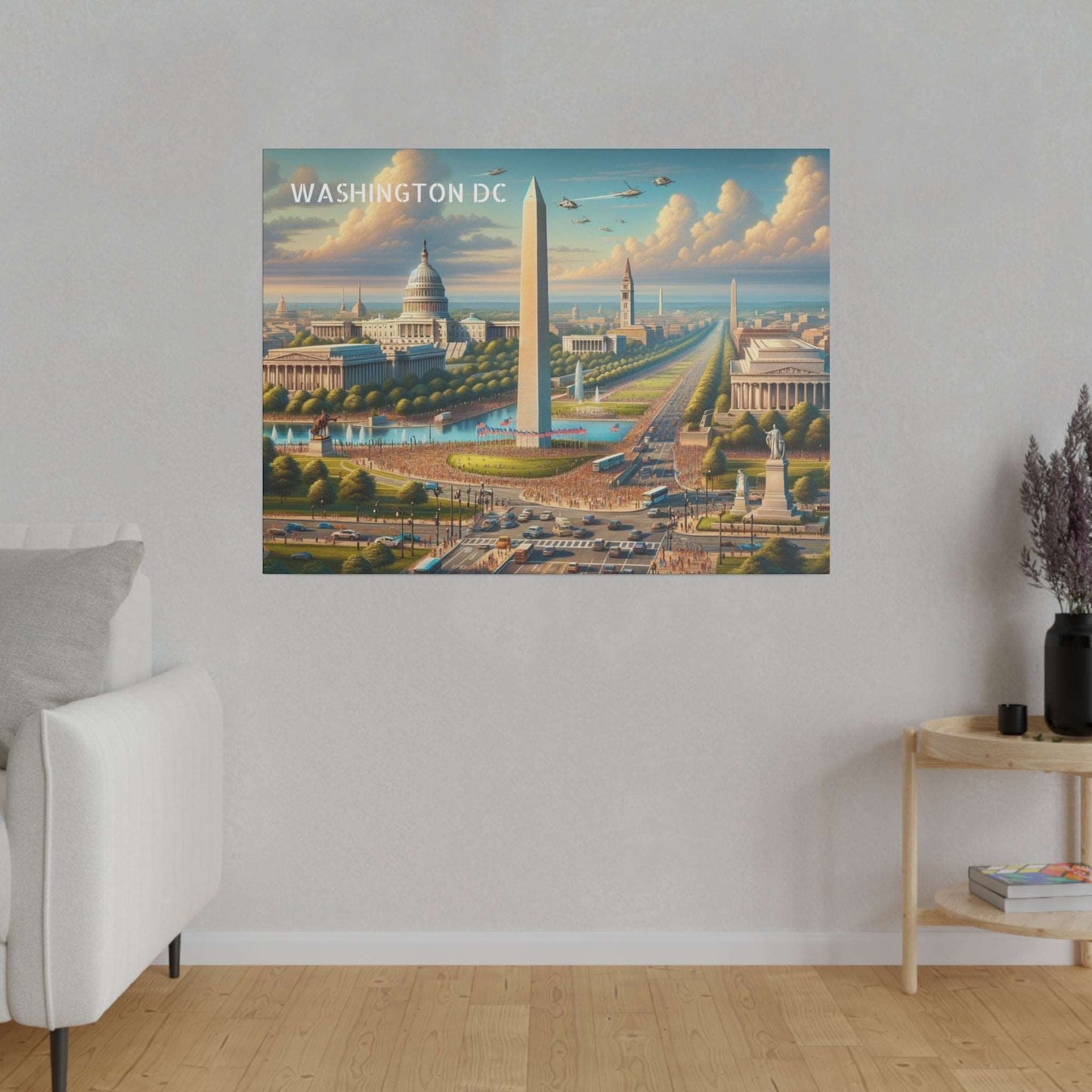 Washington DC Skyline Canvas Art