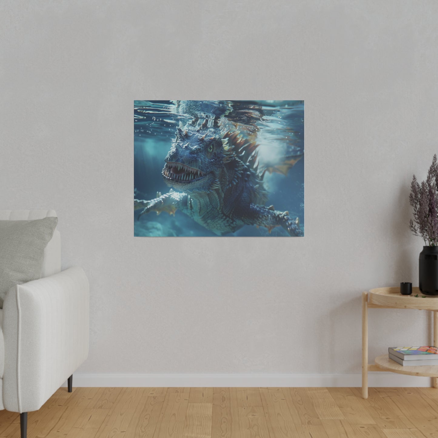 Underwater Dragon Encounter Wall Art