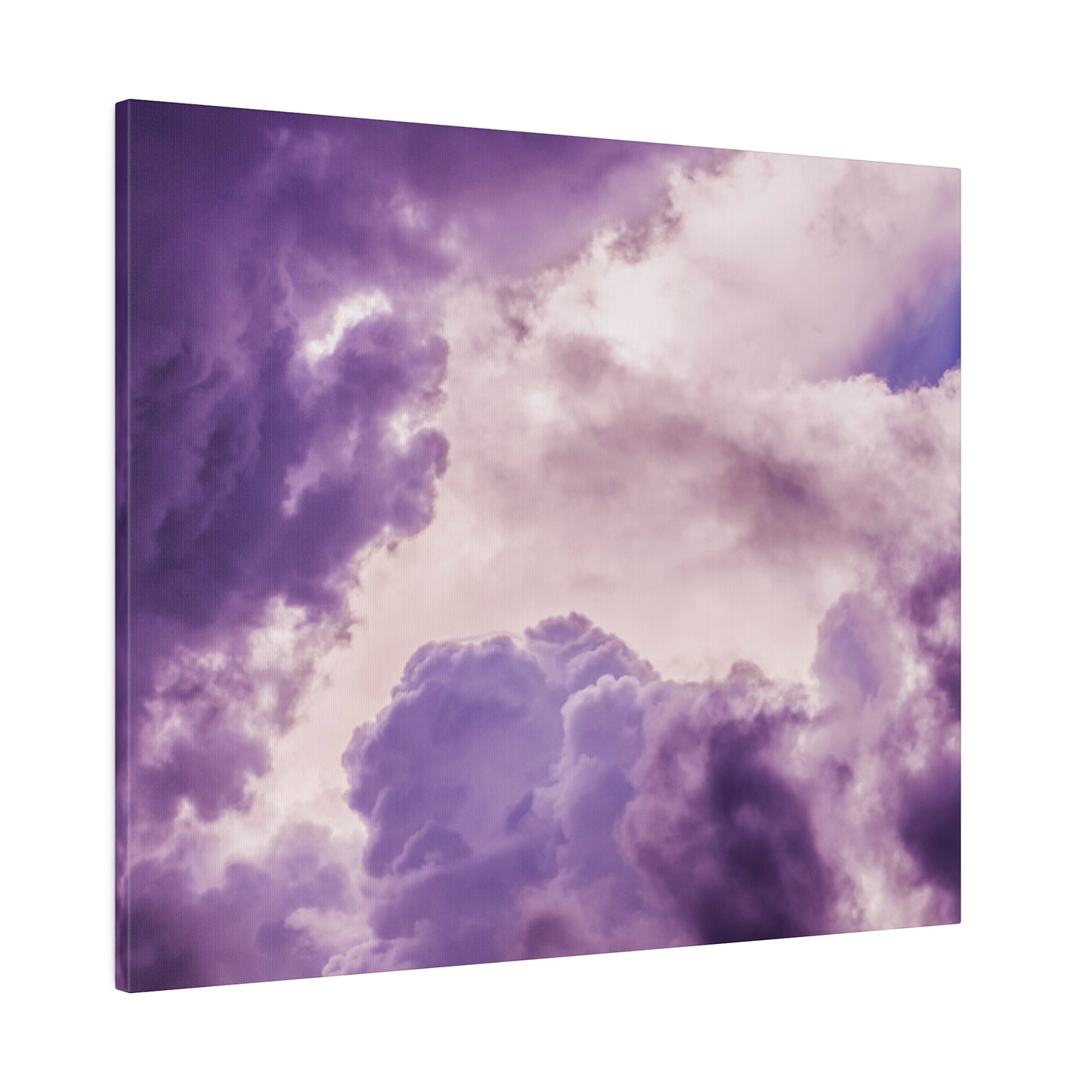 Mystic Purple Cloudscape: Ethereal Sky Canvas Print