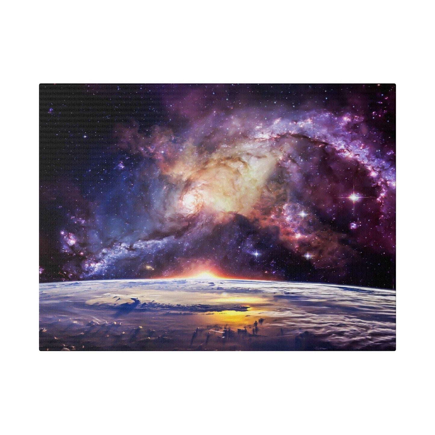 Galactic Vista: Cosmic Dawn Canvas Art